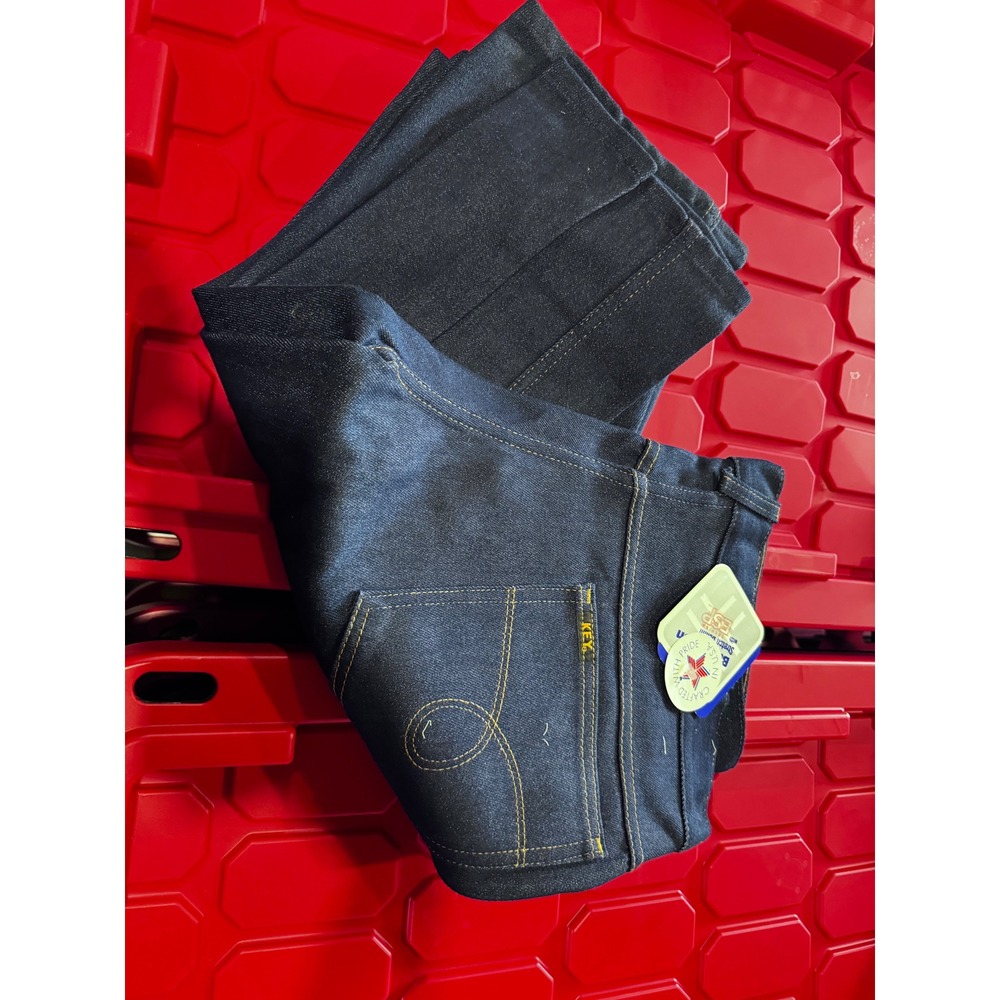 Key Industries Mens Dark Wash Straight Leg Work Jeans 33x34 Indigo Denim
